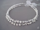 No. 386. Porcelain Open Roses and Swarovski Crystals